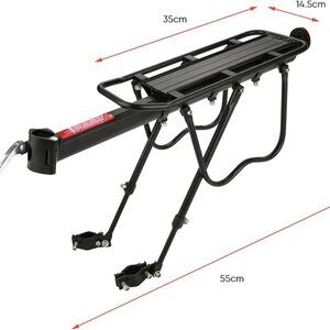Bike Rear Rack with Rear Reflect , Adjustable, Quick Release - OPEN BOX - USA